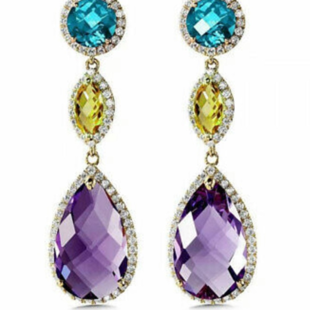 NEW 18k fold plated earrings - Picture 3 of 4